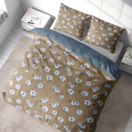 Satin påslakanset „Florado“. Sängkläder med växtmotiv, 140x200 cm, 150x200 cm, 160x200 cm, 180x200 cm, 200x200 cm, 200x220 cm Satin påslakanset „Florado“. Sängkläder med växtmotiv, 140x200 cm, 150x200 cm, 160x200 cm, 180x200 cm, 200x200 cm, 200x220 cm