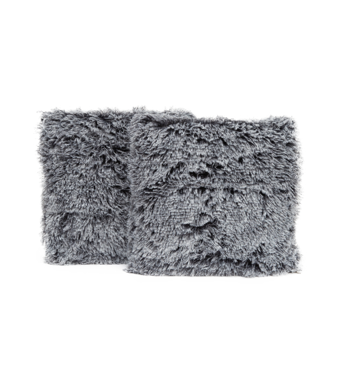 Kuddfodral „Grey fluffy“. Örngott 40x40