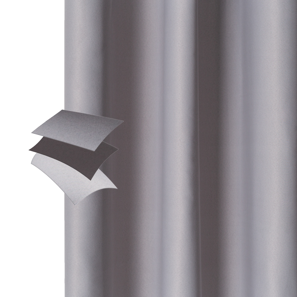 Mörkläggningsgardiner „Grey“, 106x160 cm, 116x228 cm, 140x250 cm Mörkläggningsgardiner „Grey“, 106x160 cm, 116x228 cm, 140x250 cm