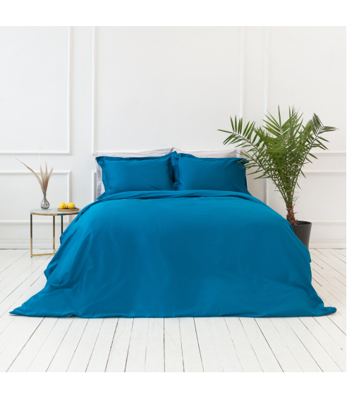 Premium satin påslakanset „Turquoise“. Satin påslakan