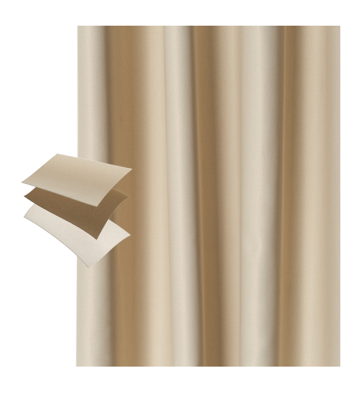 Mörkläggningsgardiner „Beige“. Gardiner