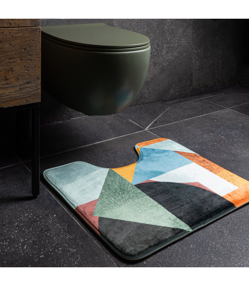 Toalettmatta „Multicol“. Badrumsmattor