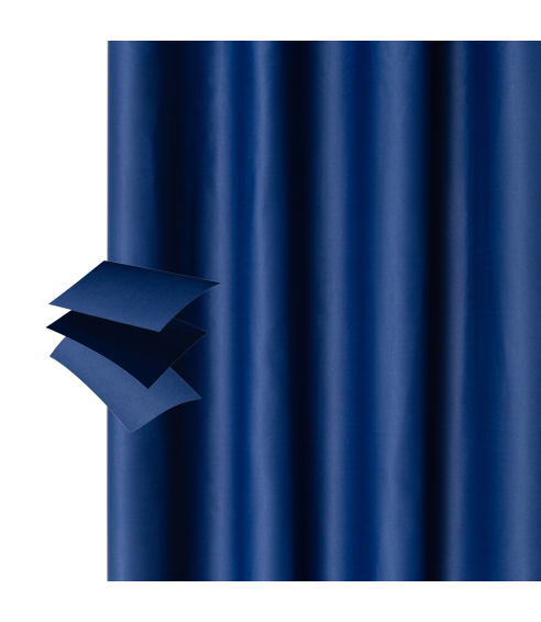 Mörkläggningsgardiner „Navy blue“. Gardiner