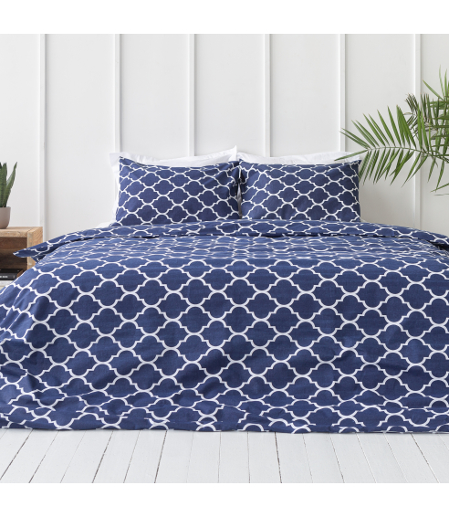 Patalynės komplektas „Morocco dark blue“. Bomull sängkläder
