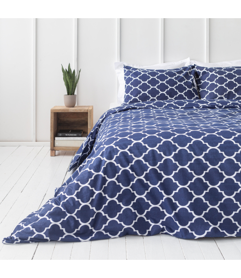 Patalynės komplektas „Morocco dark blue“. Bomull sängkläder