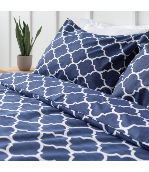 Patalynės komplektas „Morocco dark blue“. Bomull sängkläder