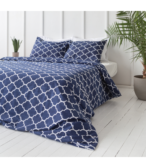 Patalynės komplektas „Morocco dark blue“. Bomull sängkläder