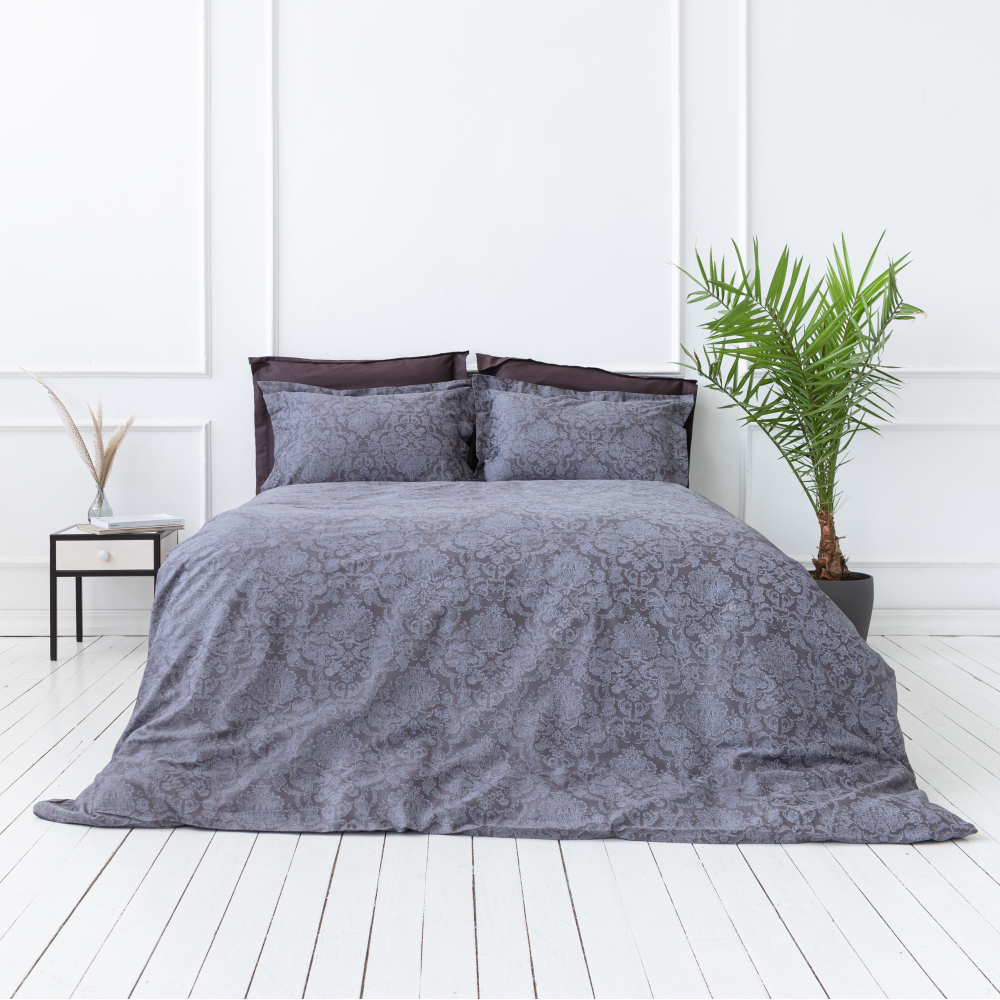 Premium satin påslakanset „Cacao light“. Mönstrade sängkläder, 140x200 cm, 200x200 cm, 200x220 cm Premium satin påslakanset „Cacao light“. Mönstrade sängkläder, 140x200 cm, 200x200 cm, 200x220 cm