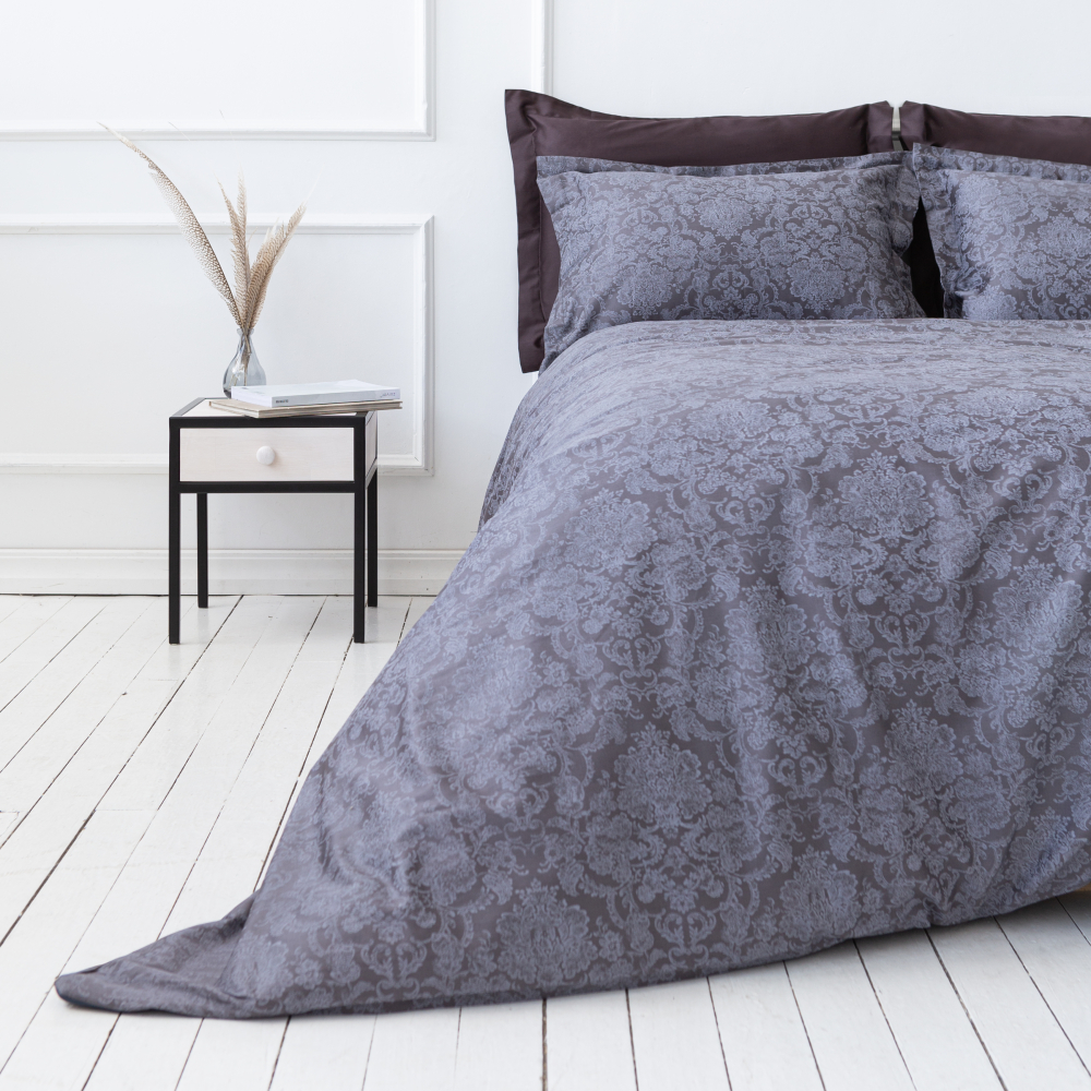 Premium satin påslakanset „Cacao light“. Mönstrade sängkläder, 140x200 cm, 200x200 cm, 200x220 cm Premium satin påslakanset „Cacao light“. Mönstrade sängkläder, 140x200 cm, 200x200 cm, 200x220 cm