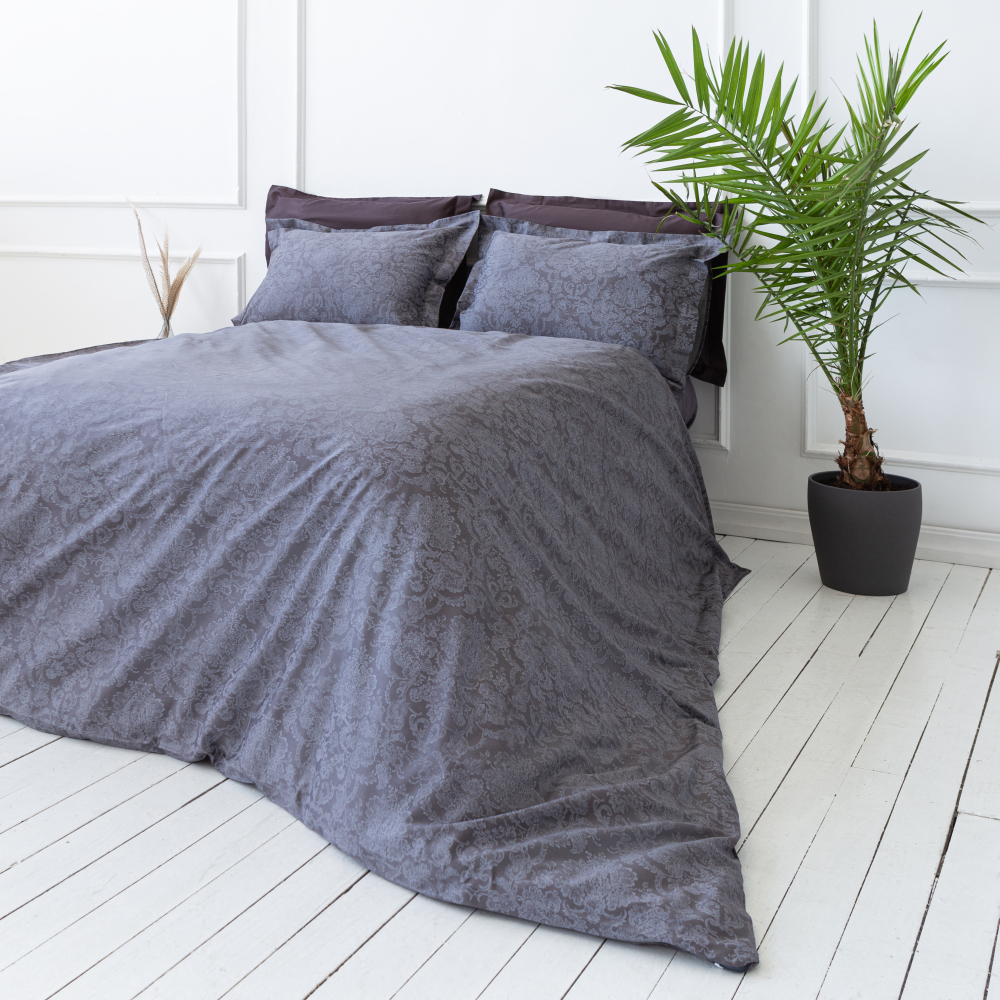 Premium satin påslakanset „Cacao light“. Mönstrade sängkläder, 140x200 cm, 200x200 cm, 200x220 cm Premium satin påslakanset „Cacao light“. Mönstrade sängkläder, 140x200 cm, 200x200 cm, 200x220 cm