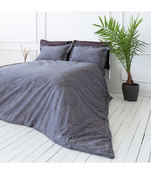 Premium satin påslakanset „Cacao light“. Satin påslakan