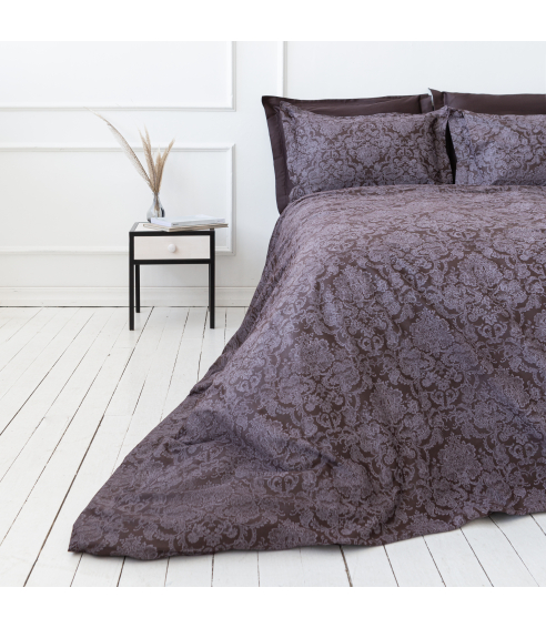 Premium satin påslakanset „Cacao“. Satin påslakan