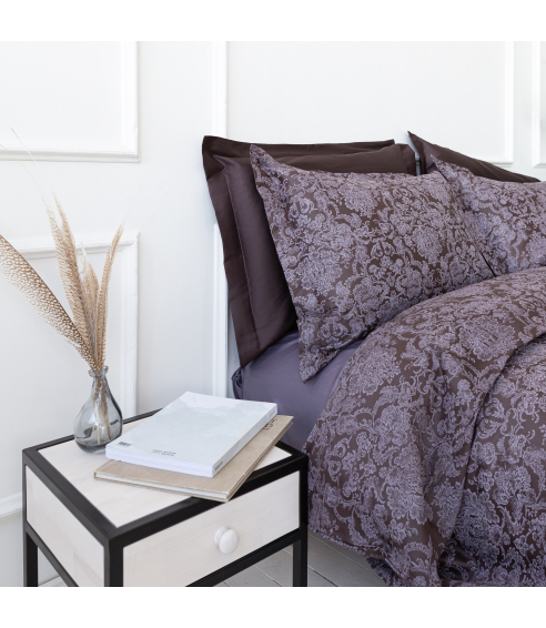 Premium satin påslakanset „Cacao“. Satin påslakan
