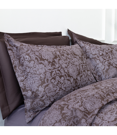 Premium satin påslakanset „Cacao“. Satin påslakan