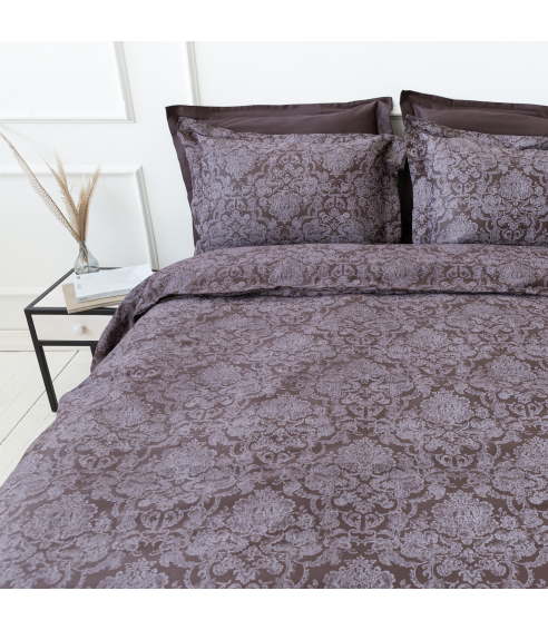 Premium satin påslakanset „Cacao“. Satin påslakan