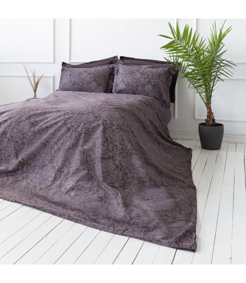 Premium satin påslakanset „Cacao“. Satin påslakan