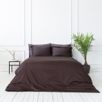 Premium satin påslakanset „Chocolate“. Enfärgade sängkläder, 140x200 cm, 200x200 cm, 200x220 cm Premium satin påslakanset „Chocolate“. Enfärgade sängkläder, 140x200 cm, 200x200 cm, 200x220 cm