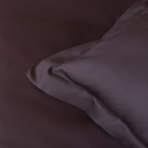 Premium satin påslakanset „Chocolate“. Enfärgade sängkläder, 140x200 cm, 200x200 cm, 200x220 cm Premium satin påslakanset „Chocolate“. Enfärgade sängkläder, 140x200 cm, 200x200 cm, 200x220 cm