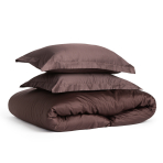 Premium satin påslakanset „Chocolate“. Enfärgade sängkläder, 140x200 cm, 200x200 cm, 200x220 cm Premium satin påslakanset „Chocolate“. Enfärgade sängkläder, 140x200 cm, 200x200 cm, 200x220 cm