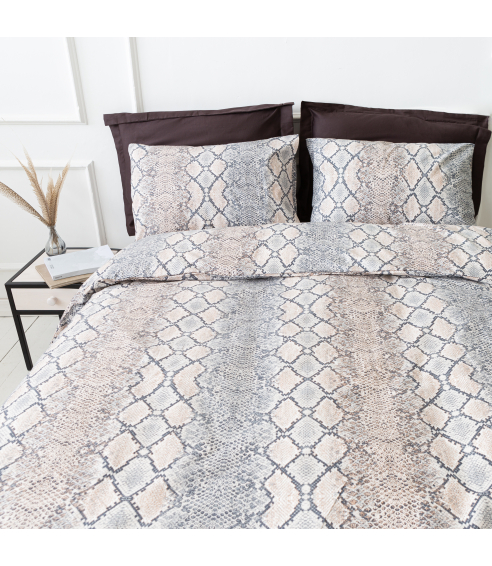 Patalynės komplektas „Snakeskin“. Bomull sängkläder