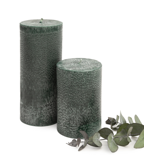 Handgjort ljus „Emerald“ 1 st.. Ljus