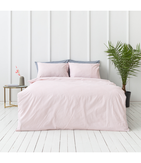 Patalynės komplektas „Rose stripes“. Bomull sängkläder