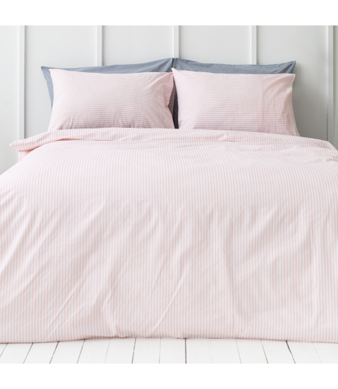 Patalynės komplektas „Rose stripes“. Bomull sängkläder