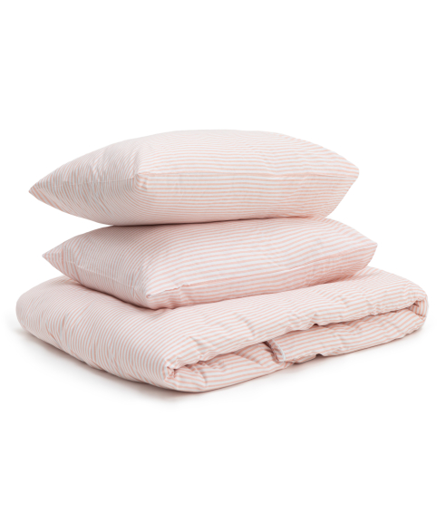 Patalynės komplektas „Rose stripes“. Bomull sängkläder