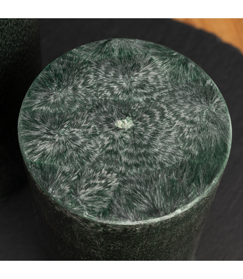 Handgjort ljus „Emerald“ 1 st.. Ljus