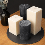 Handgjort ljus „Onyx“ 1 st. Handgjort ljus „Onyx“ 1 st.