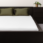 Satin dra-på-lakan „Classic White“, 90x200 cm, 140x200 cm, 160x200 cm, 180x200 cm Satin dra-på-lakan „Classic White“, 90x200 cm, 140x200 cm, 160x200 cm, 180x200 cm