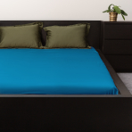 Satin dra-på-lakan „Turquoise“, 90x200 cm, 140x200 cm, 160x200 cm, 180x200 cm Satin dra-på-lakan „Turquoise“, 90x200 cm, 140x200 cm, 160x200 cm, 180x200 cm