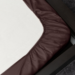 Satin dra-på-lakan „Chocolate“, 90x200 cm, 140x200 cm, 160x200 cm, 180x200 cm Satin dra-på-lakan „Chocolate“, 90x200 cm, 140x200 cm, 160x200 cm, 180x200 cm