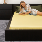 Satin dra-på-lakan „Citron“, 140x200 cm, 160x200 cm, 180x200 cm Satin dra-på-lakan „Citron“, 140x200 cm, 160x200 cm, 180x200 cm