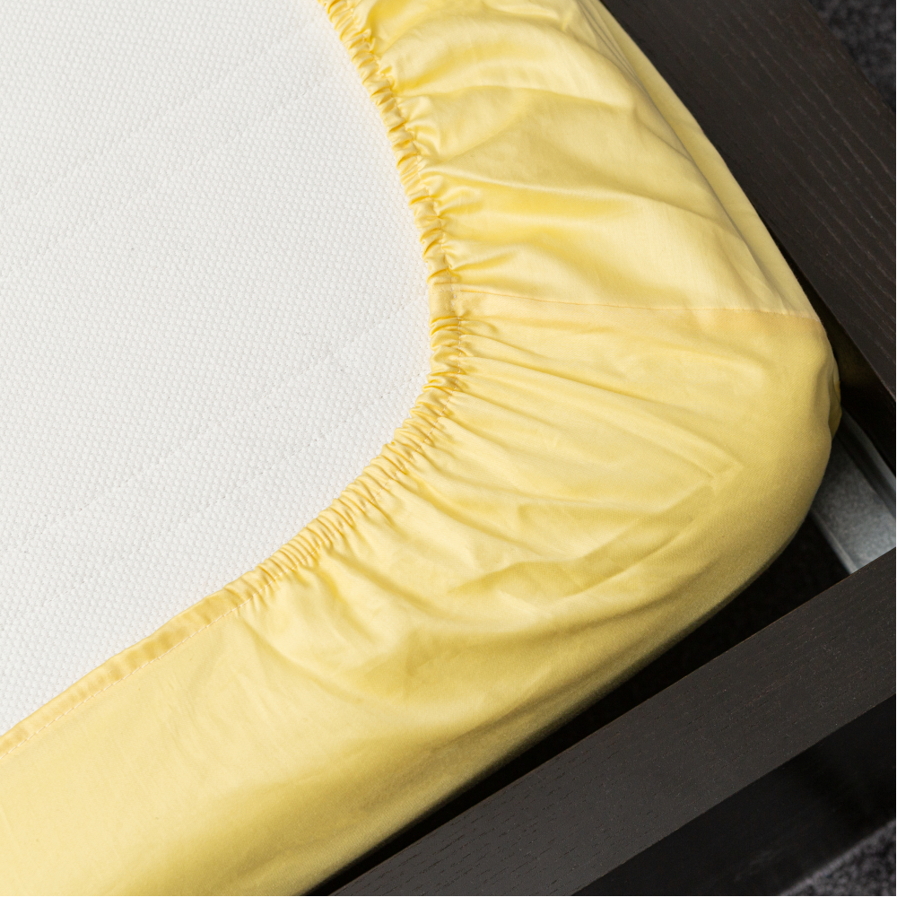 Satin dra-på-lakan „Citron“, 140x200 cm, 160x200 cm, 180x200 cm Satin dra-på-lakan „Citron“, 140x200 cm, 160x200 cm, 180x200 cm