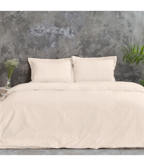 Premium satin påslakanset „Cornsilk“. Satin påslakan
