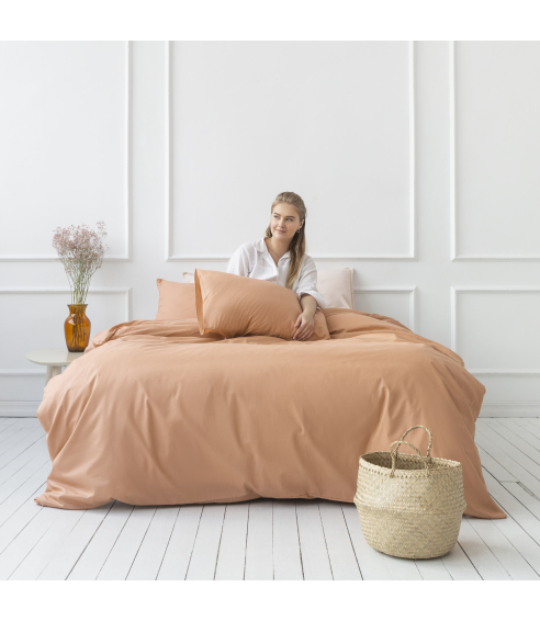 Patalynės komplektas „Classic orange“. Bomull sängkläder
