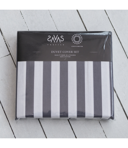 Patalynės komplektas „Stripes“. Bomull sängkläder