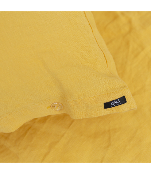 Lininė patalynė „Linen yellow“. Linne sängkläder