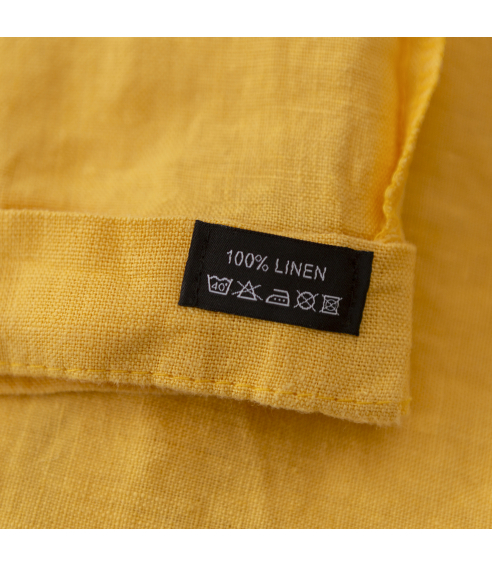 Lininė patalynė „Linen yellow“. Linne sängkläder
