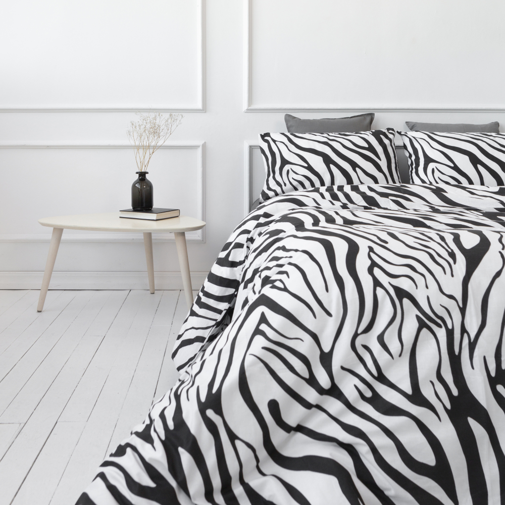 Påslakanset „Zebra“. Påslakanset 135x200, 140x200 cm, 200x220 cm Påslakanset „Zebra“. Påslakanset 135x200, 140x200 cm, 200x220 cm
