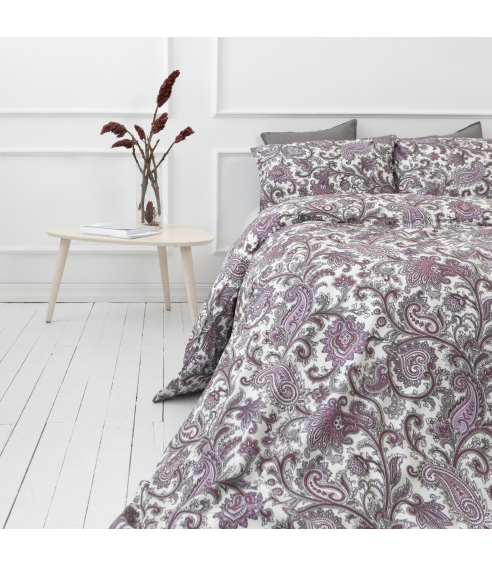 Satin påslakanset „Burgundy“. Satin påslakan