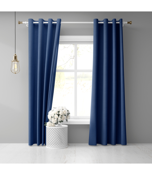 Mörkläggningsgardiner „Navy blue“. Gardiner