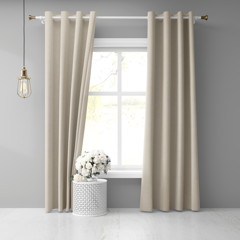 Mörkläggningsgardiner „Beige“, 106x160 cm, 116x228 cm, 140x250 cm Mörkläggningsgardiner „Beige“, 106x160 cm, 116x228 cm, 140x250 cm