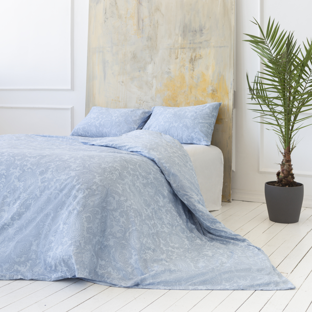 Premium satin påslakanset „Ocean“. Satin påslakan, 160x200 cm, 200x200 cm Premium satin påslakanset „Ocean“. Satin påslakan, 160x200 cm, 200x200 cm