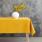 Bordsduk „Linen yellow“. Linnedukar, 140x140 cm, 140x300 cm Bordsduk „Linen yellow“. Linnedukar, 140x140 cm, 140x300 cm