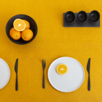 Bordsduk „Linen yellow“. Linnedukar, 140x140 cm, 140x300 cm Bordsduk „Linen yellow“. Linnedukar, 140x140 cm, 140x300 cm