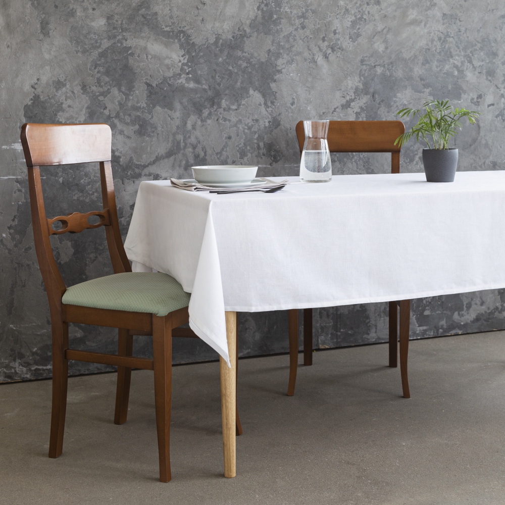 Bordsduk „Linen white“. Linnedukar, 140x200 cm, 140x240 cm, 140x300 cm Bordsduk „Linen white“. Linnedukar, 140x200 cm, 140x240 cm, 140x300 cm