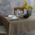 Bordsduk „Linen brown“. Linnedukar, 140x140 cm, 140x300 cm Bordsduk „Linen brown“. Linnedukar, 140x140 cm, 140x300 cm