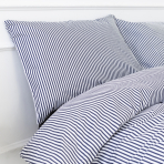 Patalynės komplektas „Blue stripes“. Blå sängkläder, 140x200 cm, 160x200 cm, 200x200 cm Patalynės komplektas „Blue stripes“. Blå sängkläder, 140x200 cm, 160x200 cm, 200x200 cm